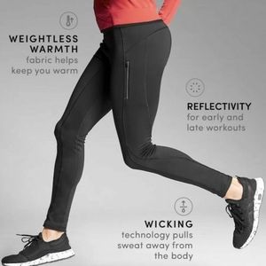 ATHLETA PrimaLoft Ridge Tight Leggings S | Black